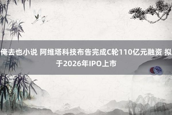 俺去也小说 阿维塔科技布告完成C轮110亿元融资 拟于2026年IPO上市