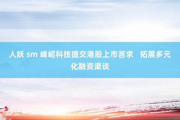 人妖 sm 峰岹科技提交港股上市苦求   拓展多元化融资渠谈