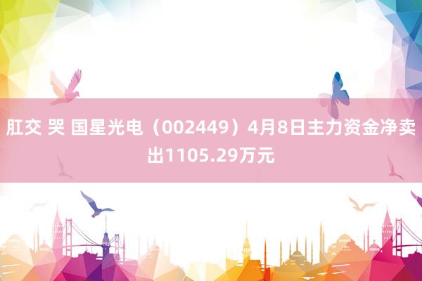 肛交 哭 国星光电（002449）4月8日主力资金净卖出1105.29万元
